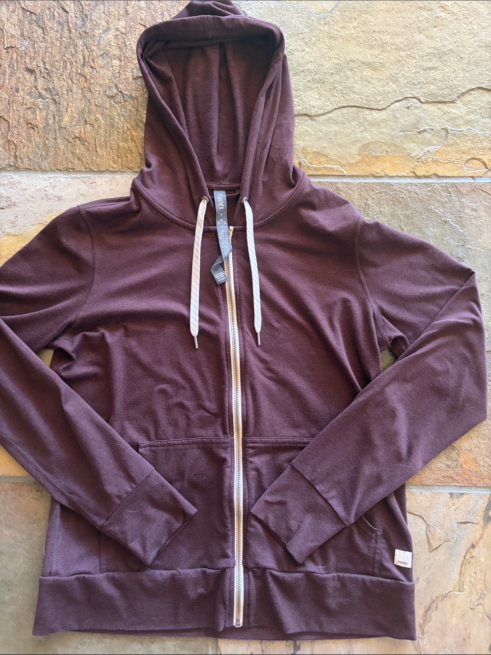Vuori Women's Full-Zip Hoodie in Plum